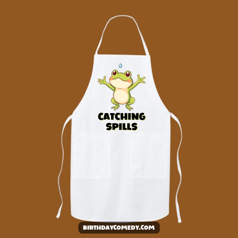 Funny Frog Dewdrop Apron: Cook and Laugh in Style Gift