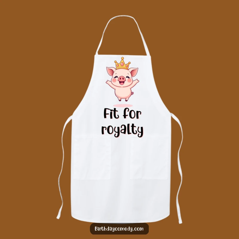 Funny Crown Piglet Apron: Cook Up Smiles with This Joyful Kitchen Essential