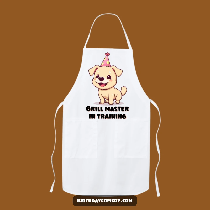 Funny Dog Apron - Silly Party Hat for Joyful Kitchen Adventures