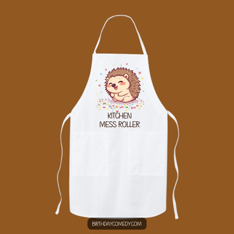 Funny Hedgehog Apron: Cook Up Some Fun with Rolling Giggles!