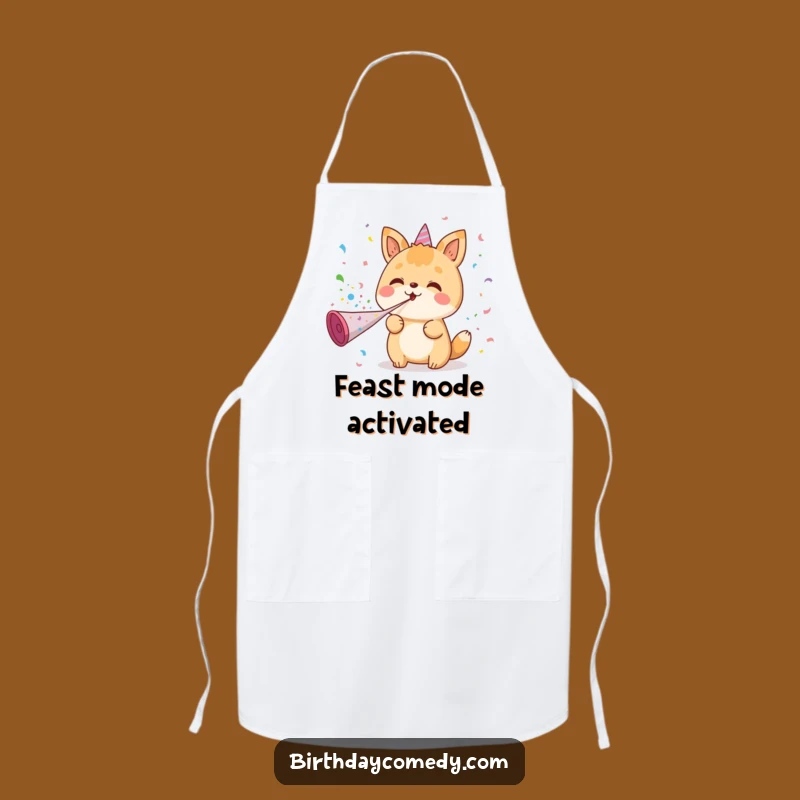 Funny Kawaii Party Animal Apron: Hilarious Kitchen Wear for Festive Cooks