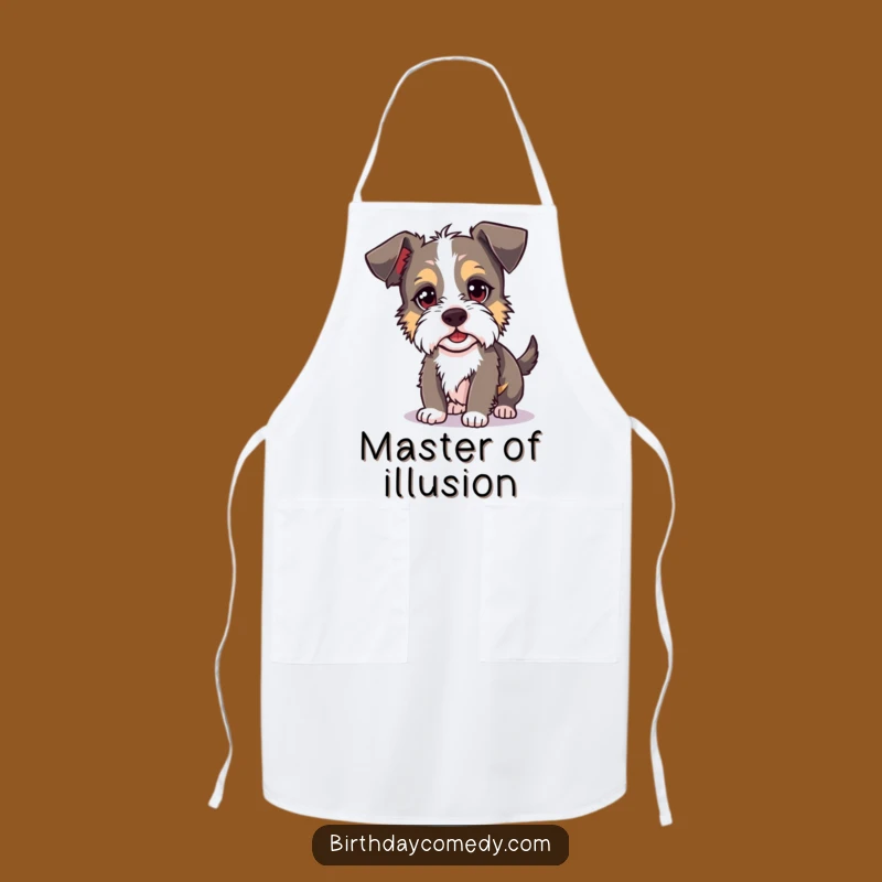 Funny Terrier Apron: Cook Up Smiles with a Mischievous Dog