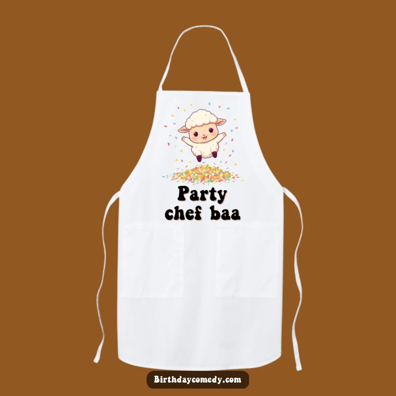 Funny Sheep Apron: Celebration Leaper, Joyful Kitchen Humorous Gift