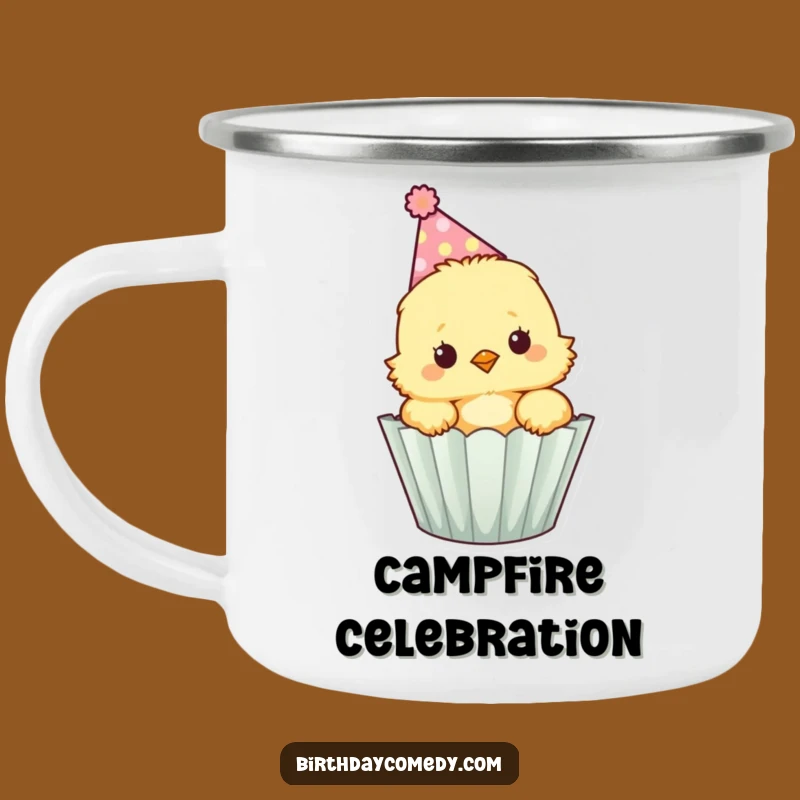 Funny Fluffy Chick Cupcake Camping Mug - Celebrate Anywhere Fun