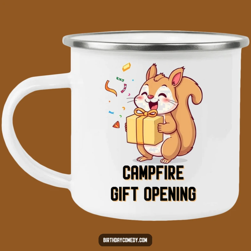 Funny Squirrel Camping Mug: Carry Excitement on Your Adventures!