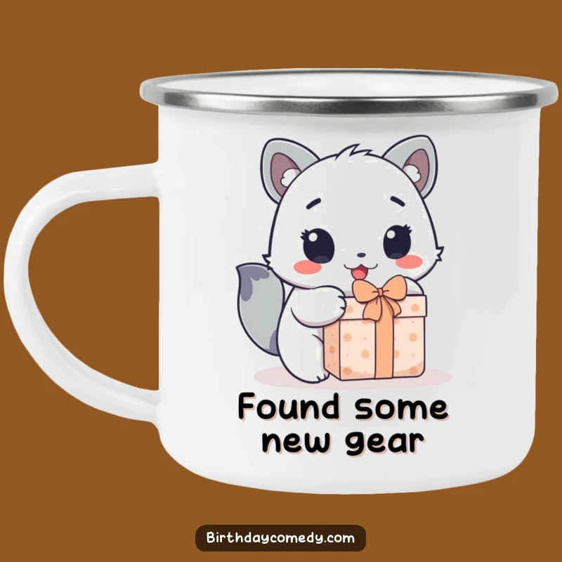 Funny Animal Gift Camping Mug - Adventure Fuelled by Excitement