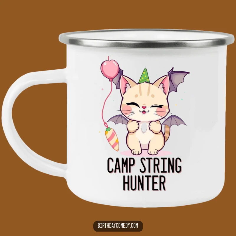 Funny Cat Camping Mug: Durable & Playful Mug for Outdoor Fun