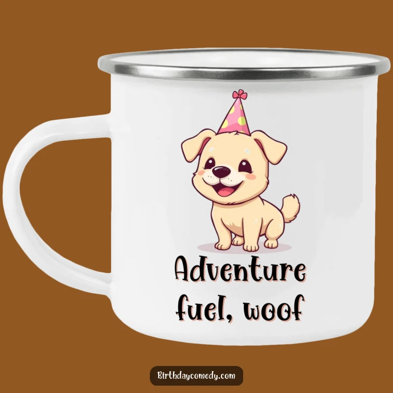 Funny Dog Camping Mug - Silly Party Wag for Outdoor Adventures