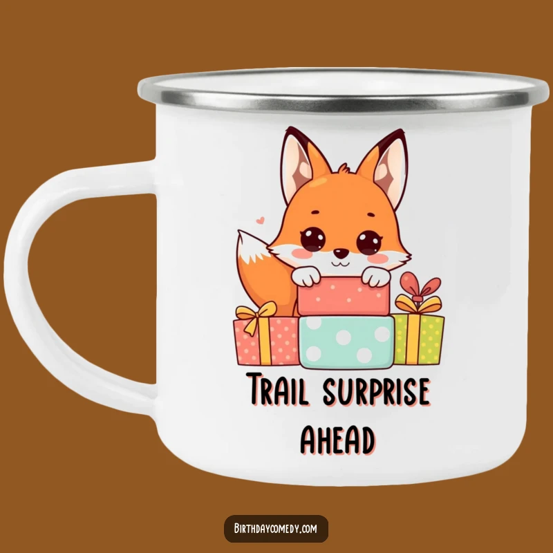 Funny Fox Camping Mug: Your Cheerful Companion for Outdoor Adventures!