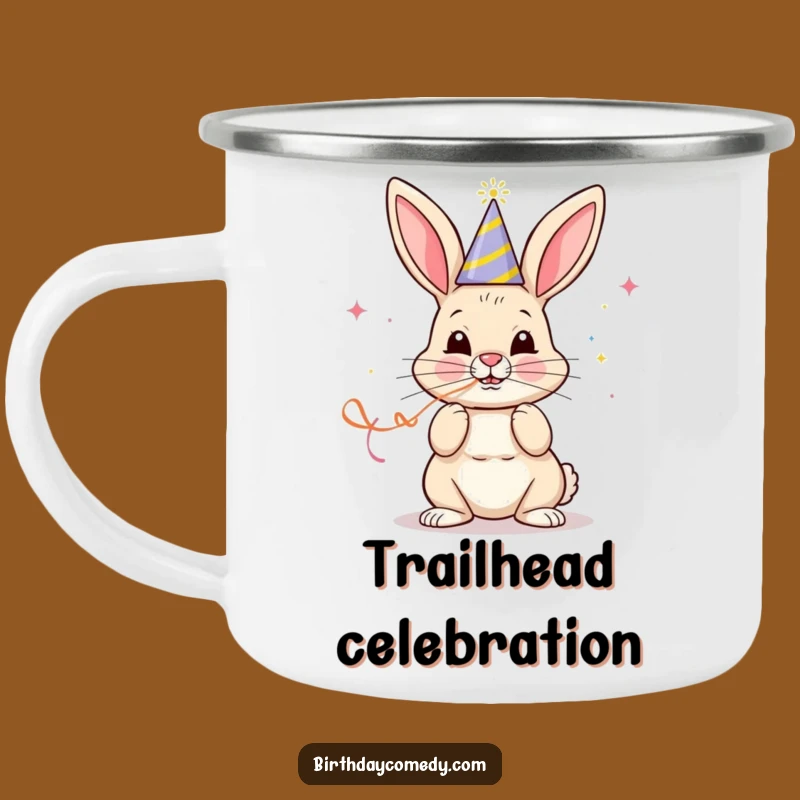 Funny Party Bunny Camping Mug: Adventure-Ready Fun for Your Celebrations, Great Gift