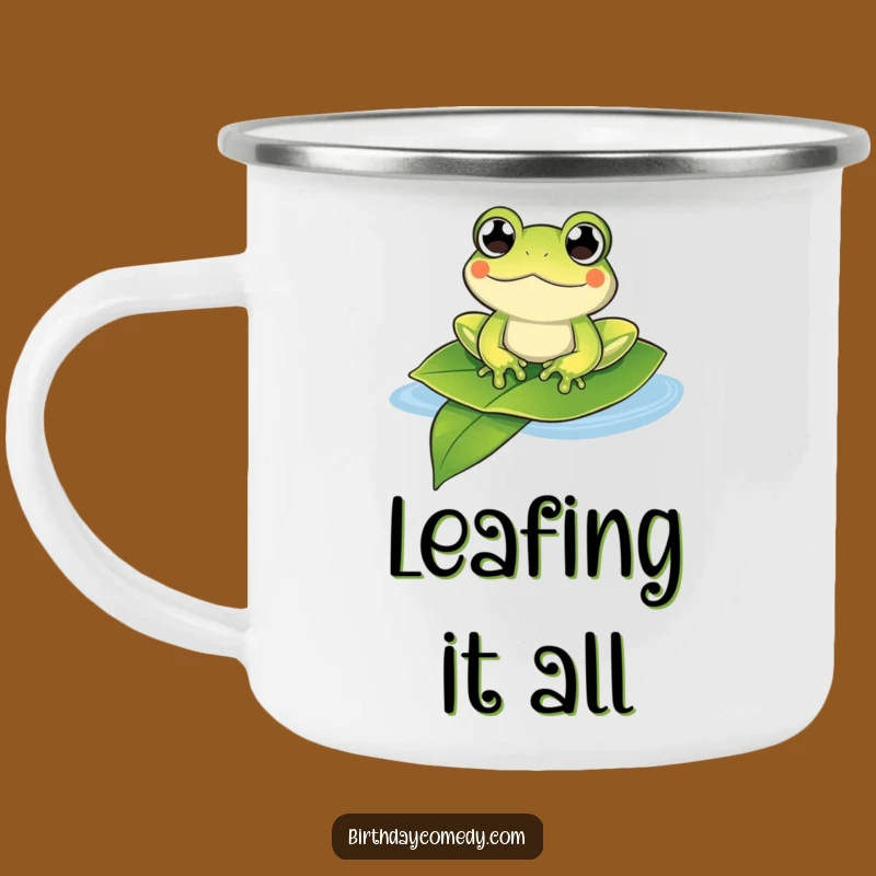 Funny Floating Frog Camping Mug: Enjoy Nature's Chill Gift