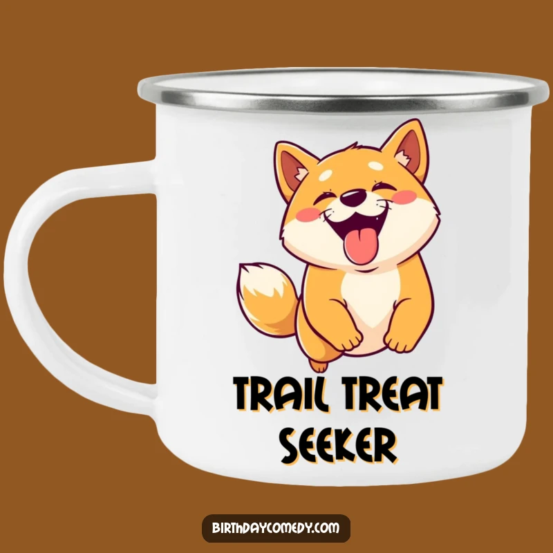Funny Shiba Inu Virtual Treat Camping Mug - Adventure Dog Companion