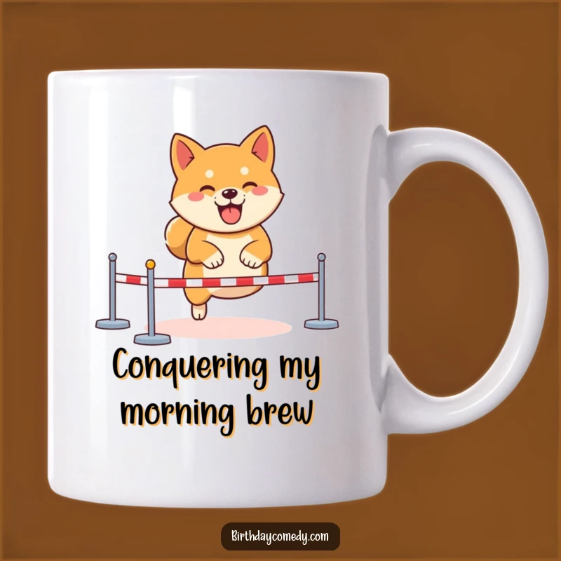 Funny Shiba Inu Gamer Mug: Virtual Obstacle Course Fun Perfect Funny Gift