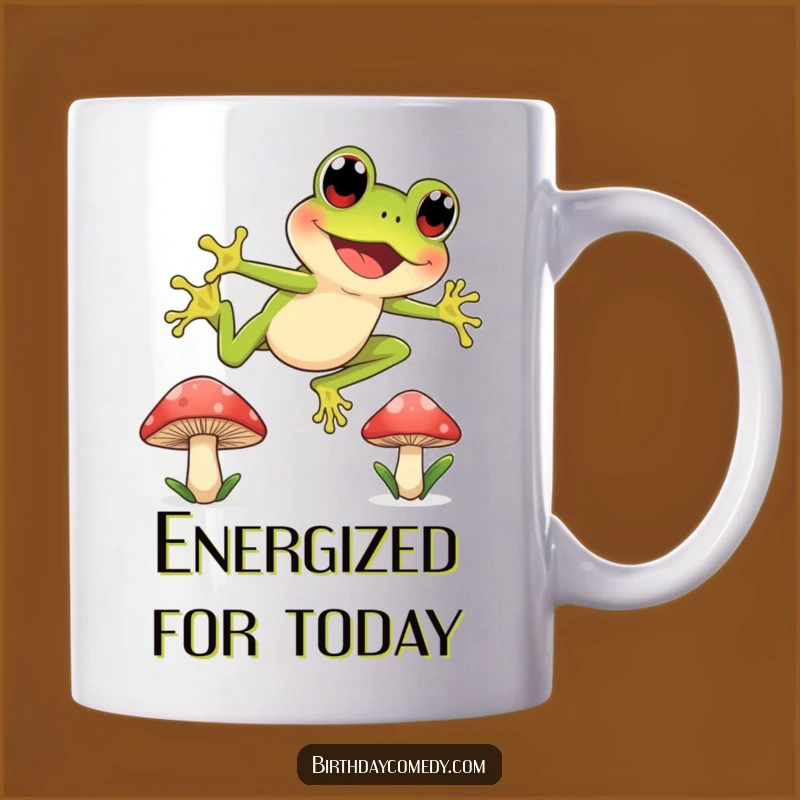 Funny Frog Leap Mug: Joyful Character Gift for Energetic Mornings