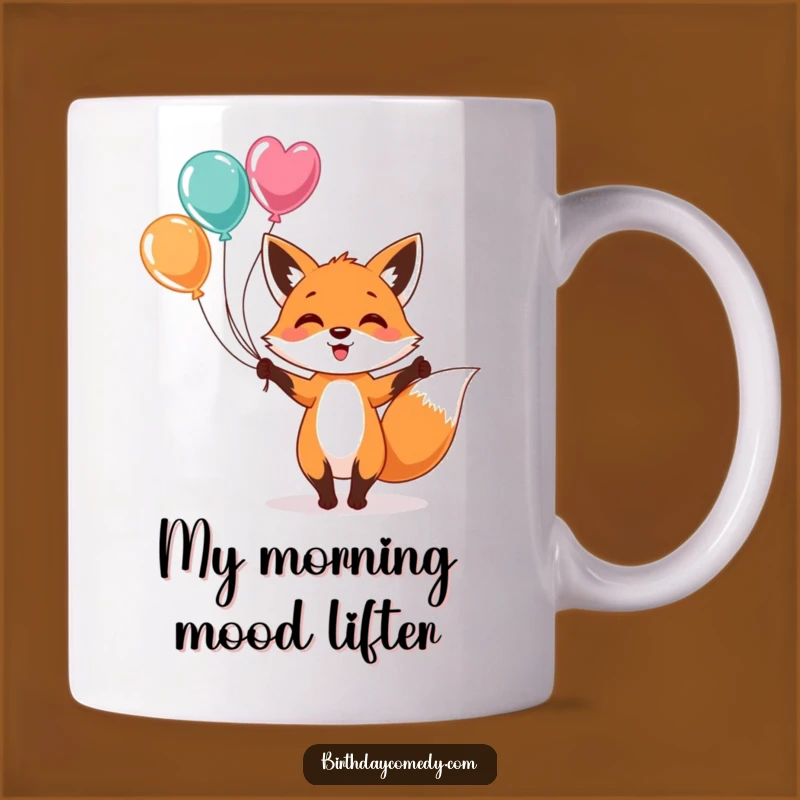 Funny Fox Juggling Balloons Mug - A Cheerful Gift for Fox Lovers