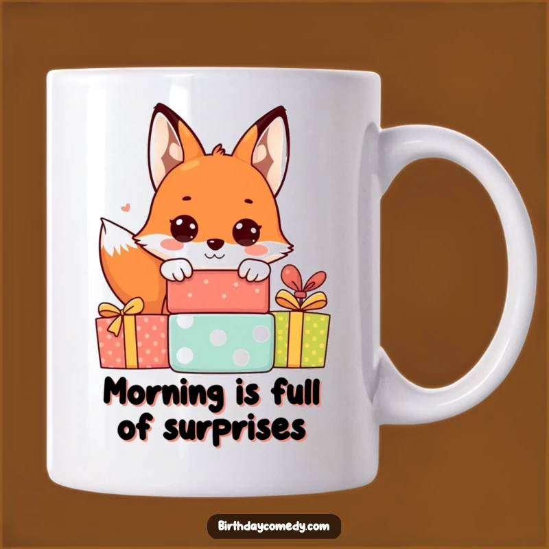 Funny Fox Present Mug: Adorable Surprise Gift for Fox Lovers!