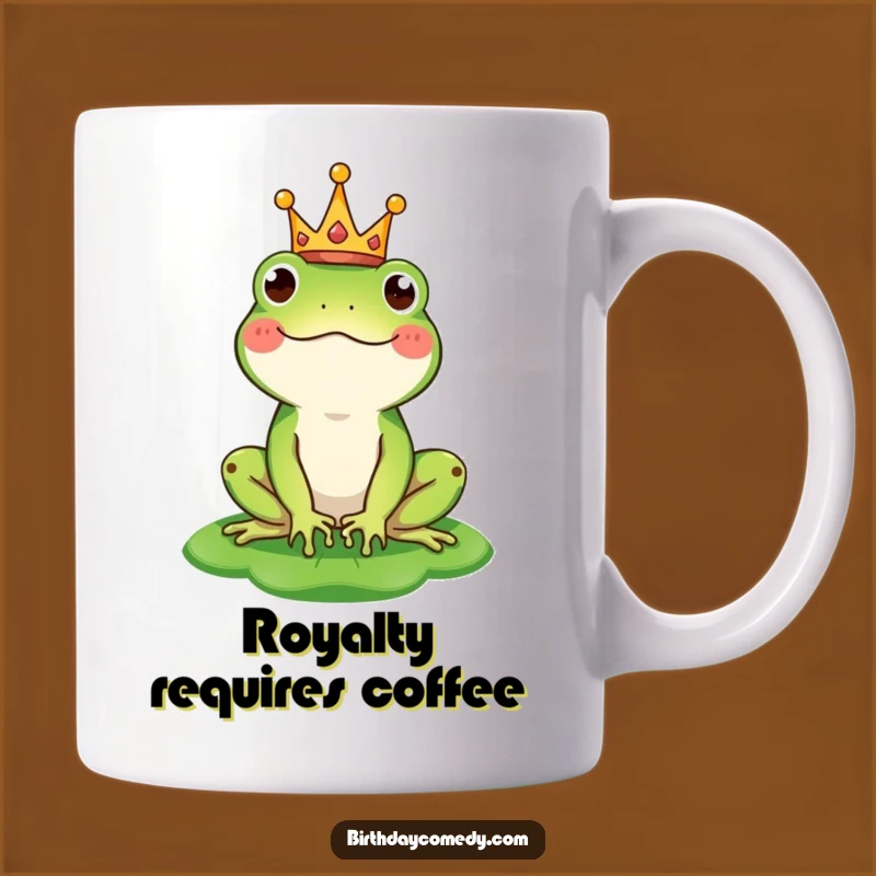 Funny Frog King Mug: Royal Character Gift for Whimsical Moments