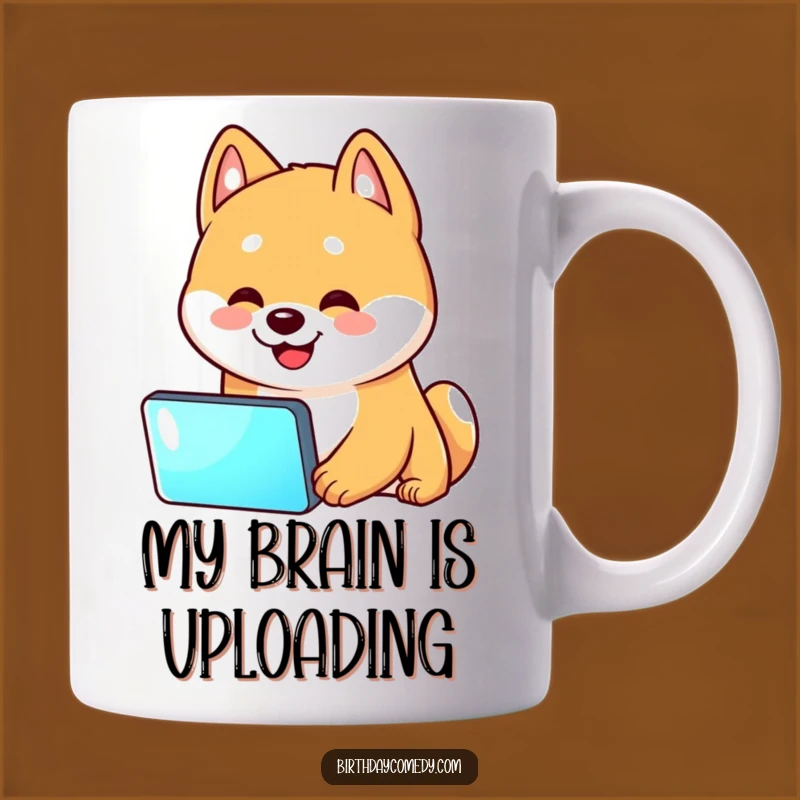 Funny Shiba Inu Screen Time Mug - Hilarious Shiba Inu Head Tilt Gift