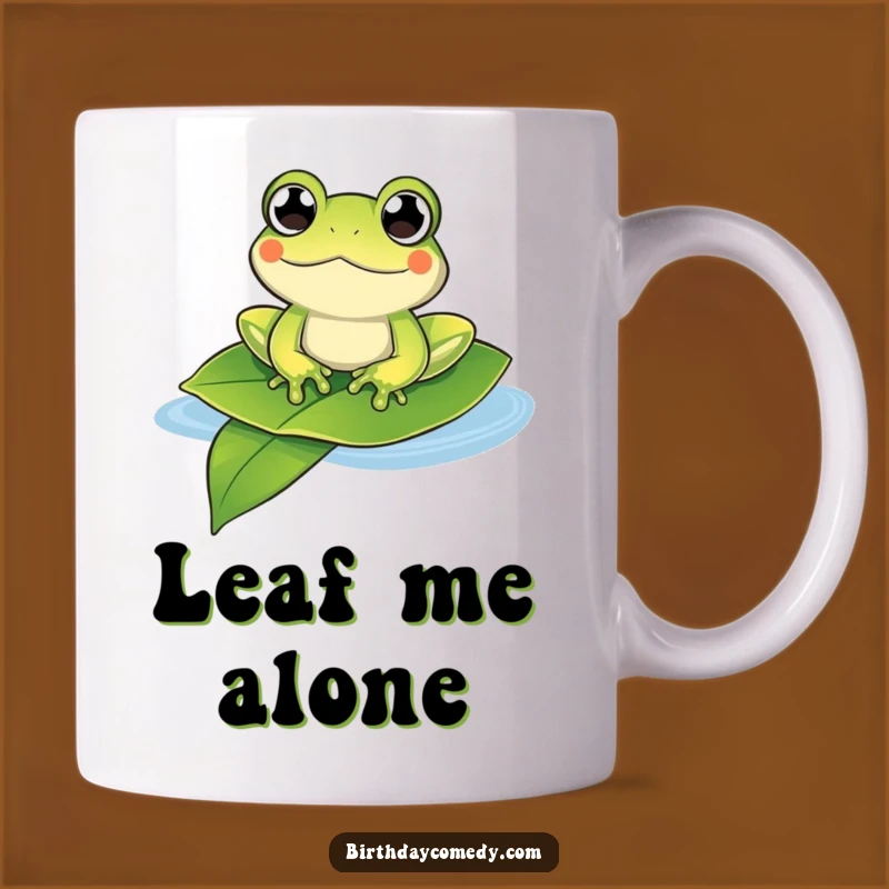 Funny Floating Frog Mug: Blissful Joyful Gift for Relaxed Souls