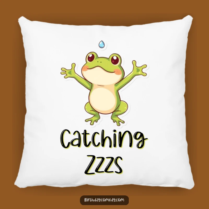 Funny Frog Dewdrop Pillow: Cozy Comfort and Playful Charm Gift
