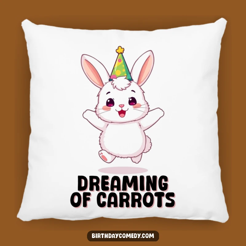 Funny Bunny Party Hat Pillow: Cozy Comfort with Joyful Bouncing Design, Sweet Funny Gift