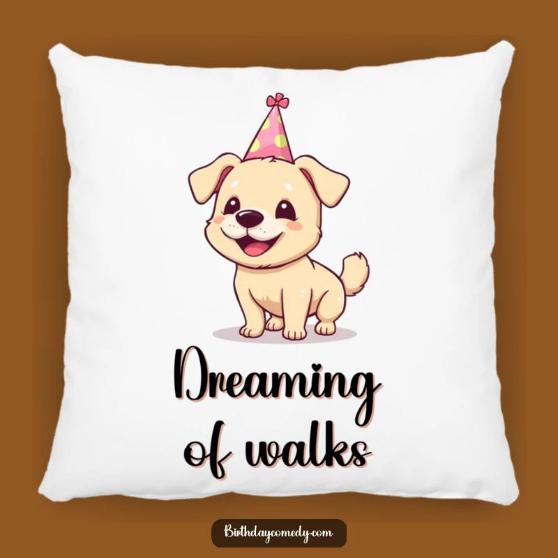 Funny Dog Pillow - Cozy Silly Party Accent for Joyful Comfort
