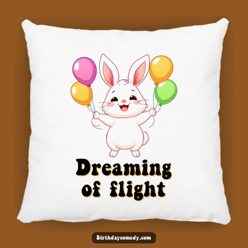 Funny Bunny Balloon Pillow: Soft Cushion With Juggling Bunny, Great Funny Gift For Comfort