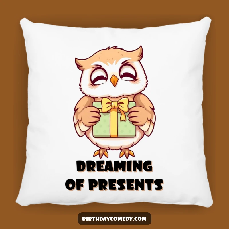 Funny Giggling Owl Gift Pillow: Soft Comfort, Merry Design, Sweet Funny Gift