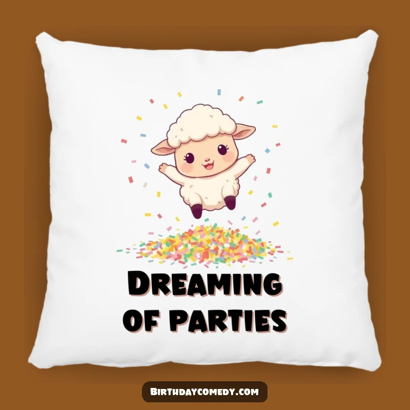 Funny Sheep Pillow: Cozy Cushion with Bouncing Leaper, Perfect Celebration Gift