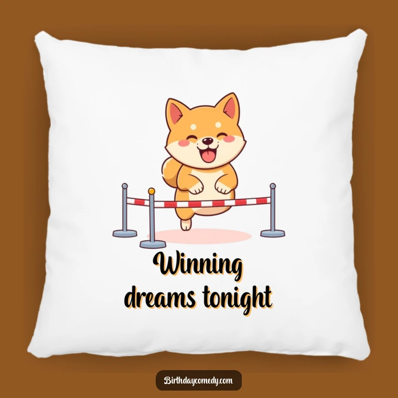 Funny Shiba Inu Gamer Pillow: Cozy Virtual Obstacle Comfort Funny Gift