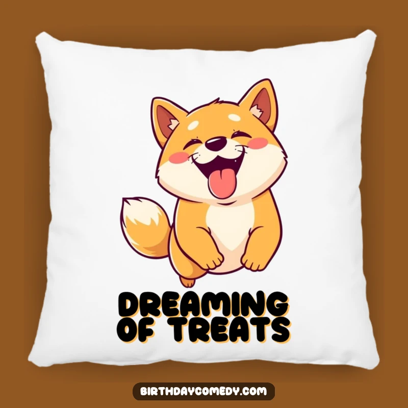 Funny Shiba Inu Virtual Treat Pillow - Cozy Canine Comfort
