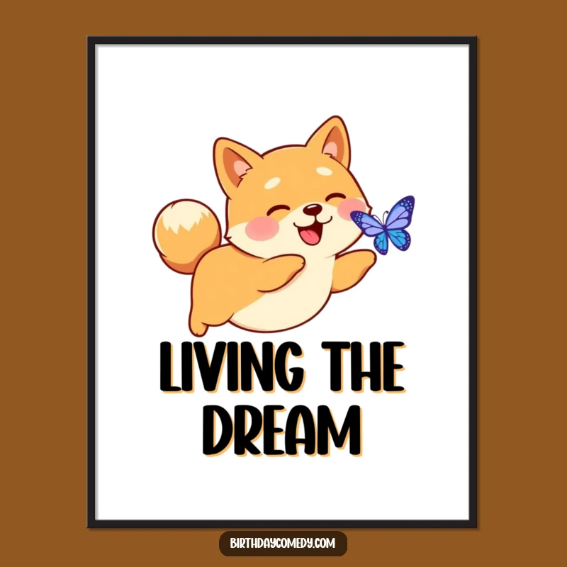 Funny Shiba Inu Digital Butterfly Art: Instant Techy Joy & Hilarious Vibes
