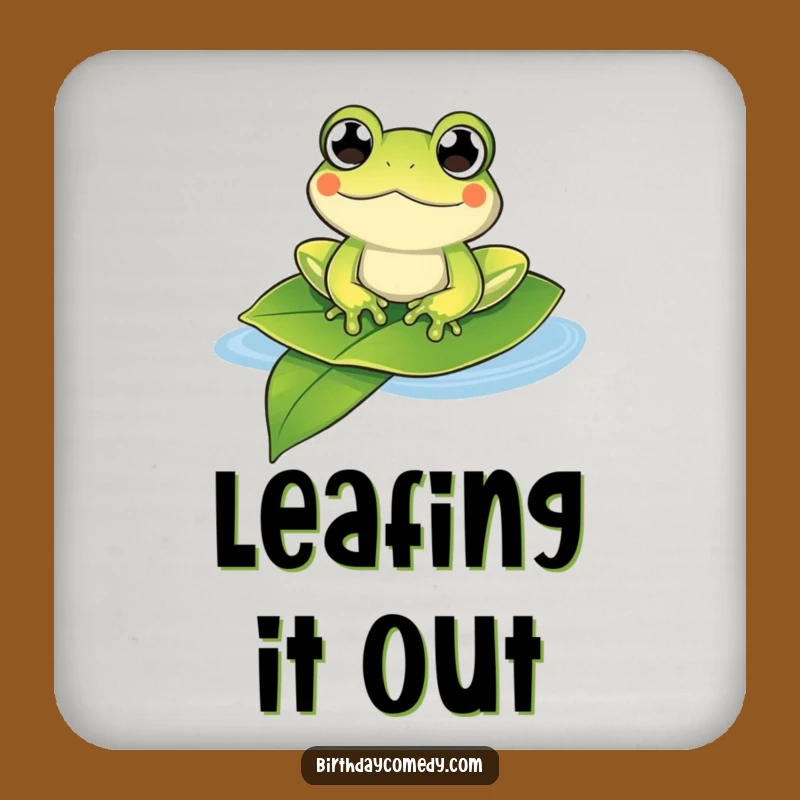 Funny Floating Frog Coaster: Protect Surfaces with Happy Vibes Gift