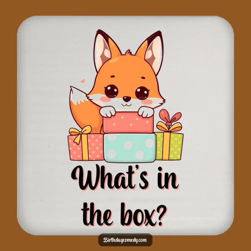 Funny Fox Coasters: Protect Your Surfaces with Cheerful Fox Flair!