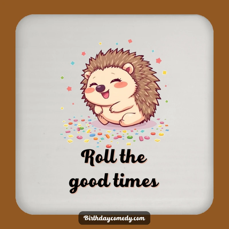 Funny Hedgehog Coasters: Protect Surfaces with Rolling Laughter!