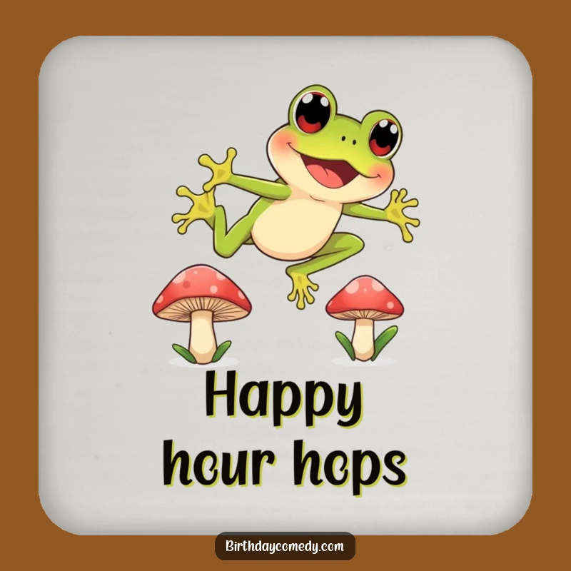 Funny Frog Leap Coaster: Joyful Protector for Energetic Tables
