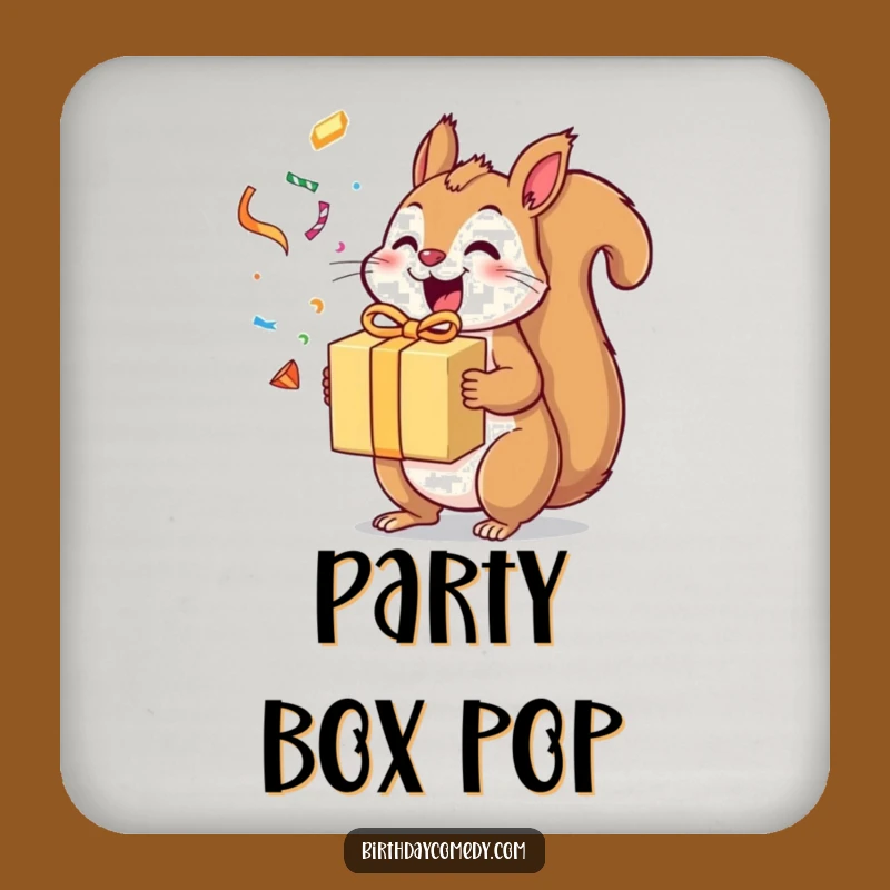 Funny Squirrel Coasters: Protect Surfaces with Excited Gift Style!