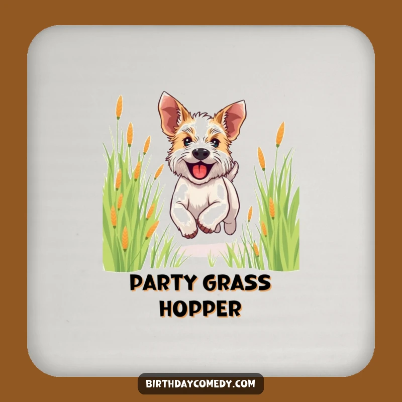 Funny Terrier Coasters: Protect Surfaces with a Happy Dog