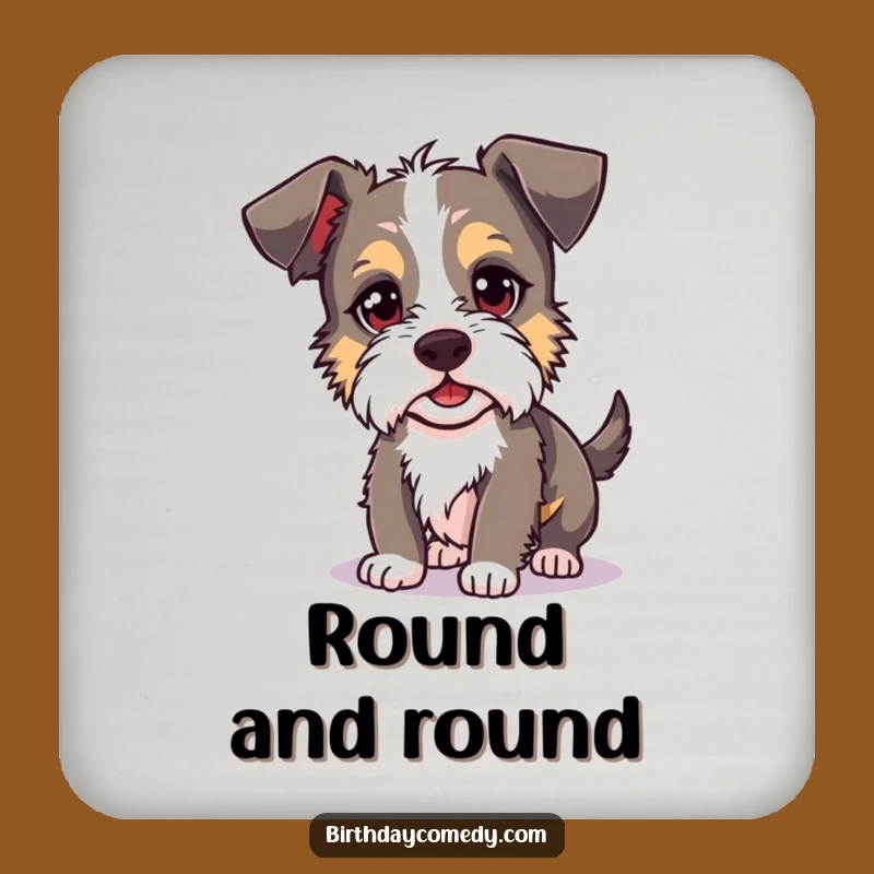 Funny Terrier Coasters: Protect Surfaces with a Mischievous Dog