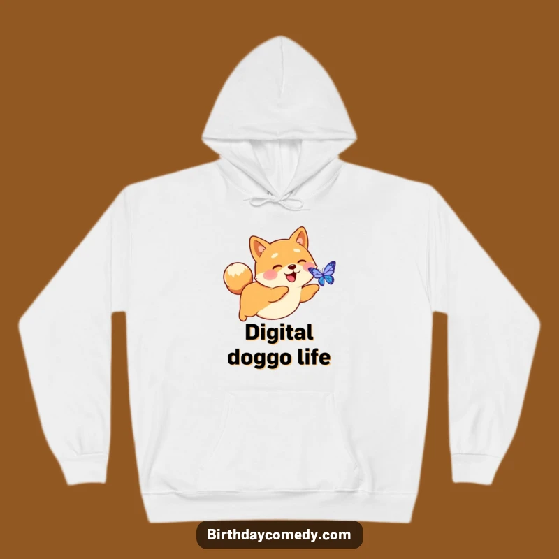 Cozy Funny Shiba Inu Hoodie: Stay Warm with Hilarious Techy Dog Vibes