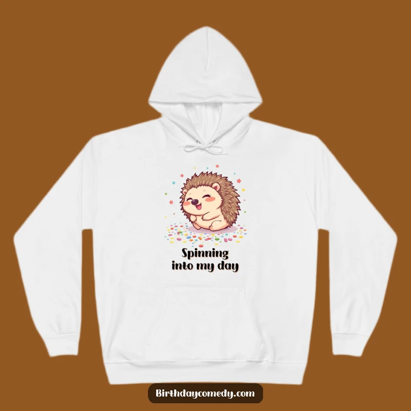 Funny Hedgehog Hoodie: Cozy Up with Rolling Laughter!