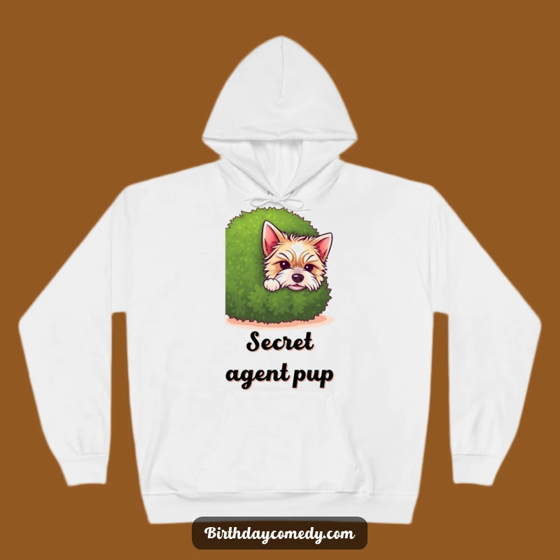 Funny Terrier Hoodie: Cozy Up with a Peeking Puppy