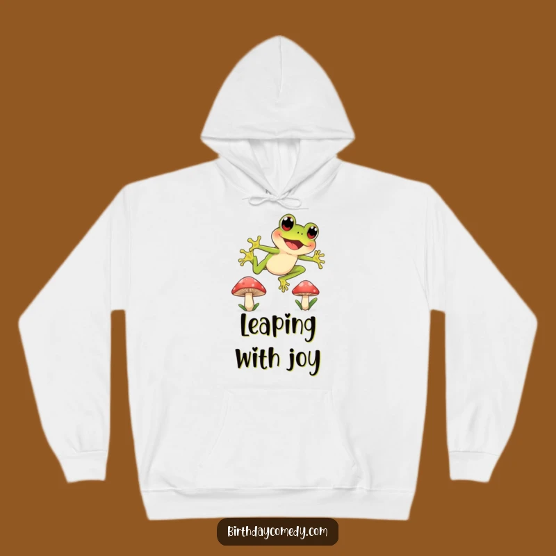 Funny Frog Leap Hoodie: Cozy Cartoon Sweatshirt for Joyful Adventures