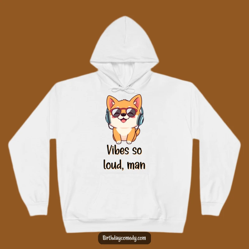 Funny Shiba Inu Hoodie: Cozy Retro Headphones Music Fan's Perfect Funny Gift