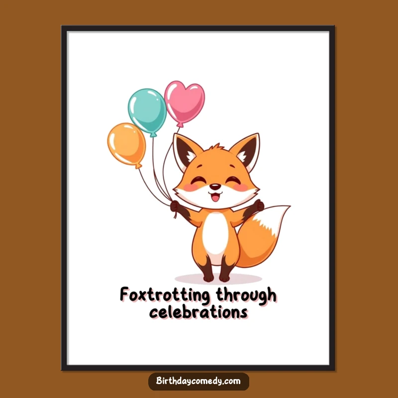 Funny Free Printable Wall Art: Juggling Fox Decor - Hilarious Downloadable Art for Any Room!