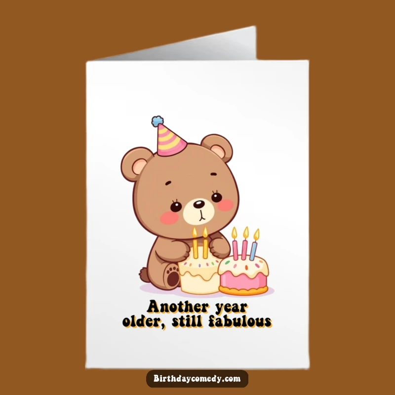 Free Printable Bear Birthday Card: Hilarious DIY Downloadable Gift for Ultimate Fun