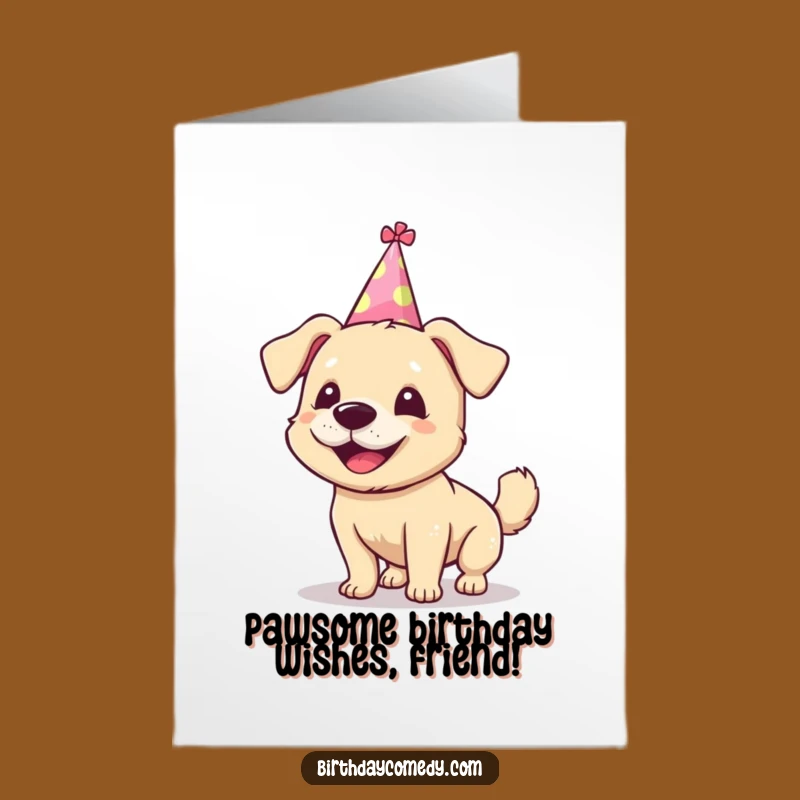 Free Printable Dog Birthday Card: Funny Dog Gift, Downloadable Joy, Print at Home