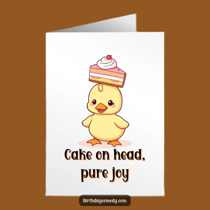 Free Printable Duckling Birthday Card: Whimsical Downloadable Gift for a Sweet Celebration