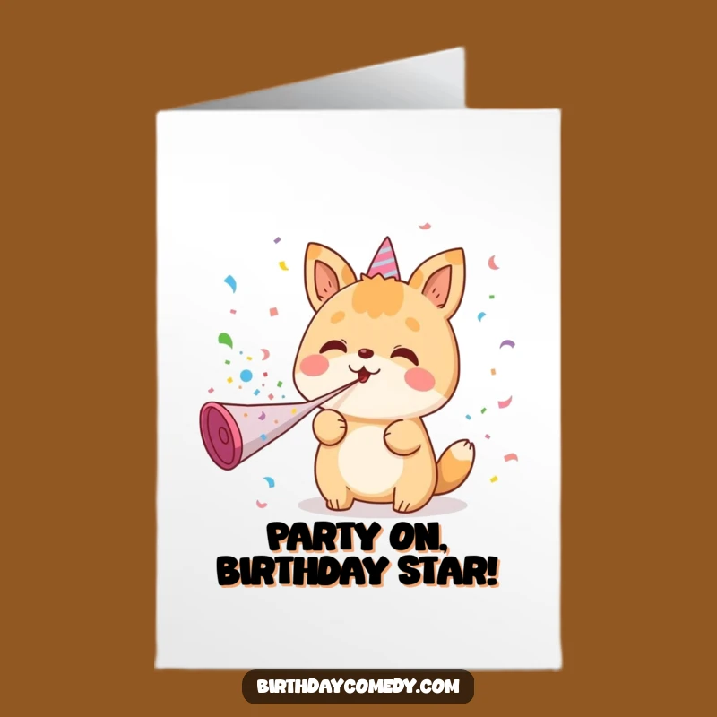 Free Printable Party Animal Birthday Card - Funny Downloadable Gift Celebration