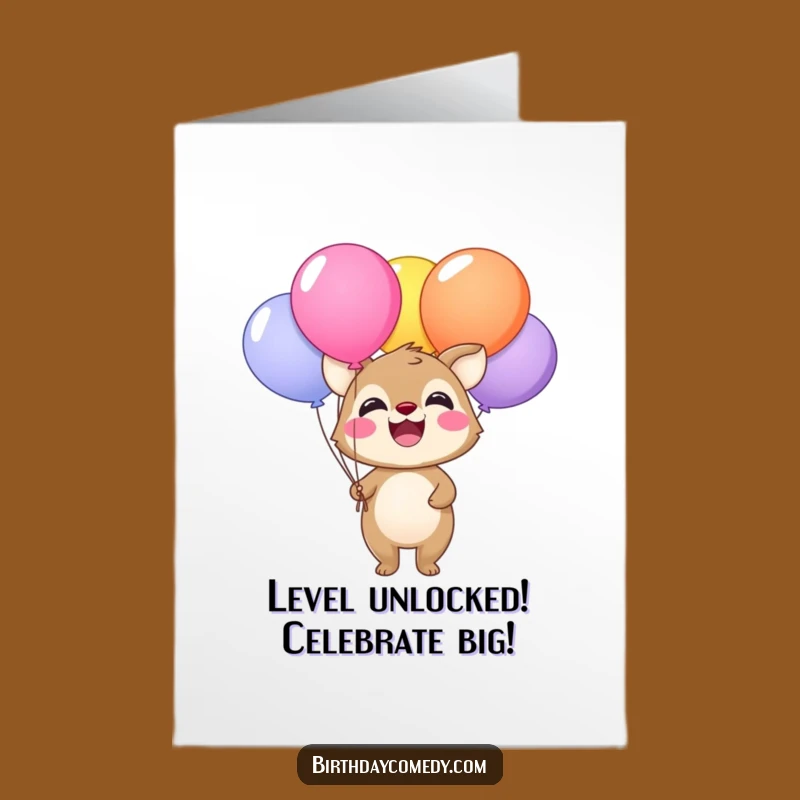 Free Printable Funny Congrats Card: Smiling Animal Balloons, Downloadable Celebration